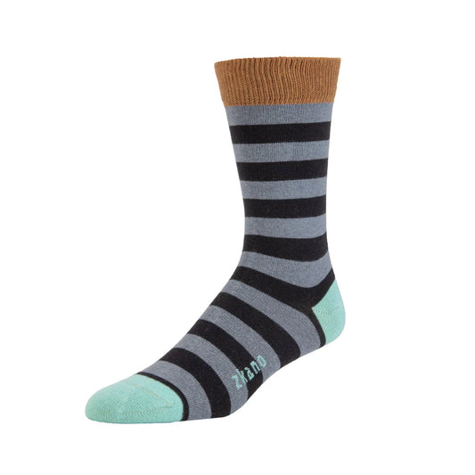 ZKano  ~  Rugby Stripe Crew - Steel