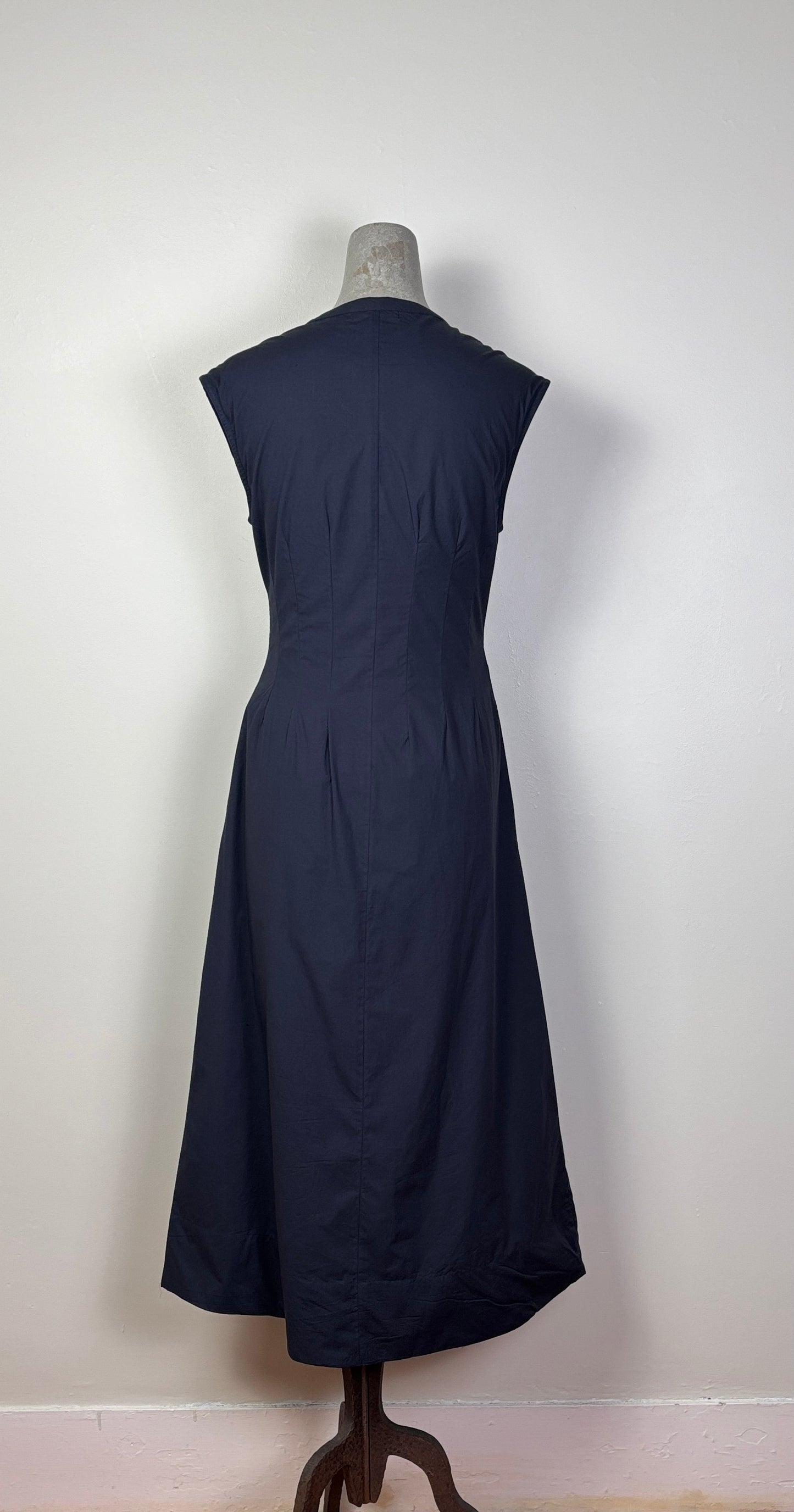 Lilla P. ~  Sleeveless Seamed Maxi Dress - Navy