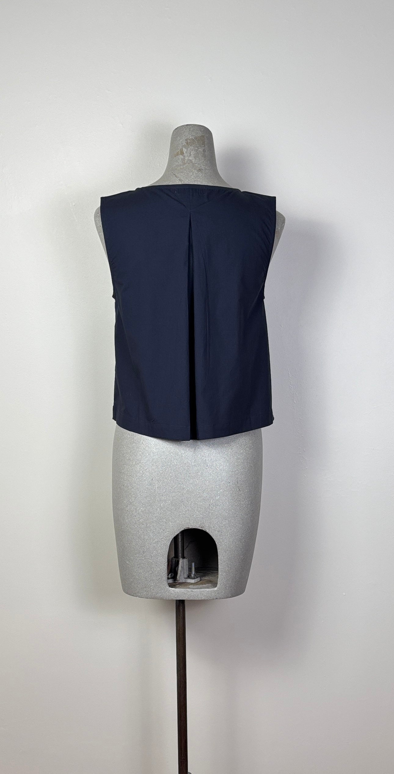 Lilla P. ~  Hidden Placket Top - Navy