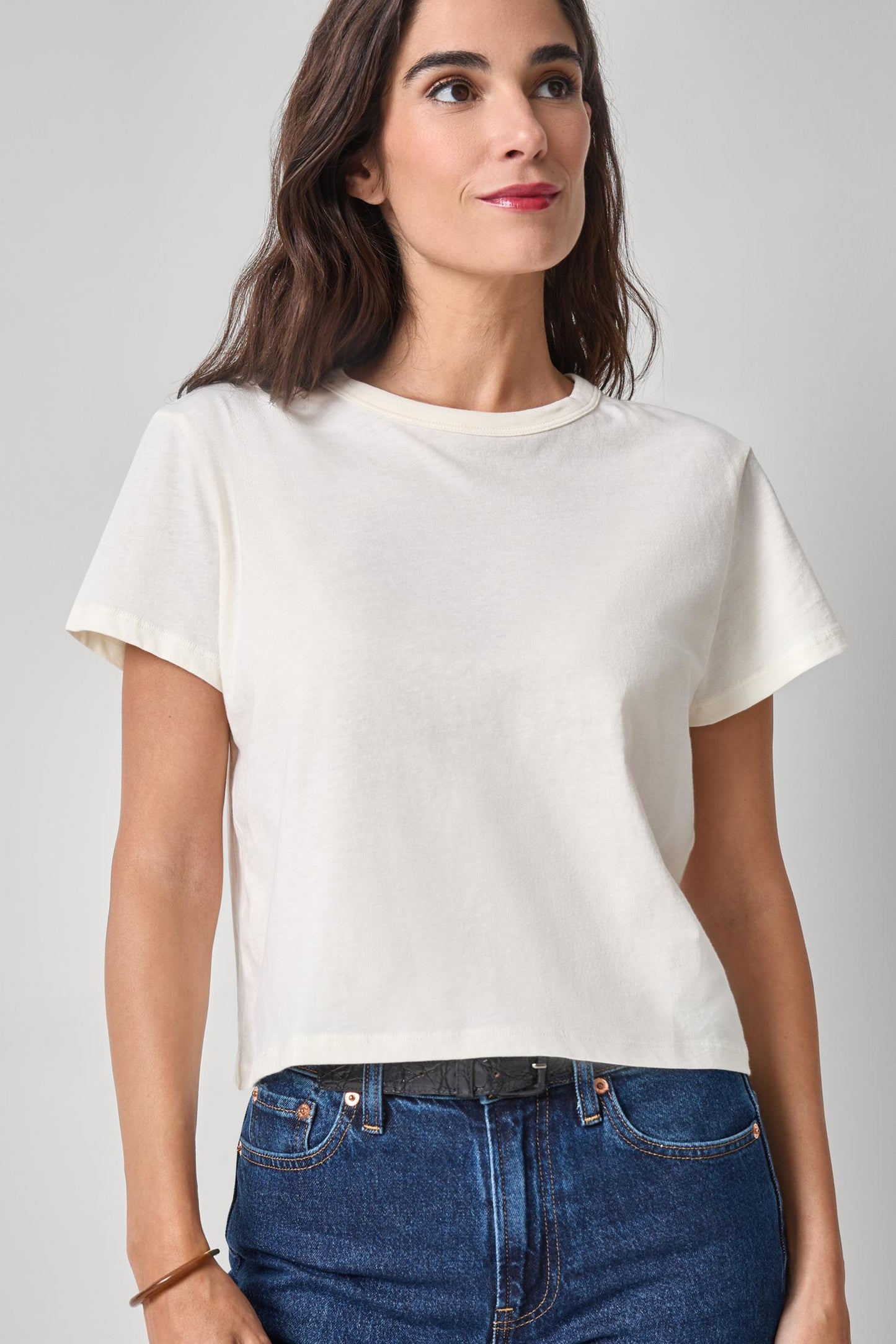 Lilla P. ~  Organic Boxy Tee - Rope