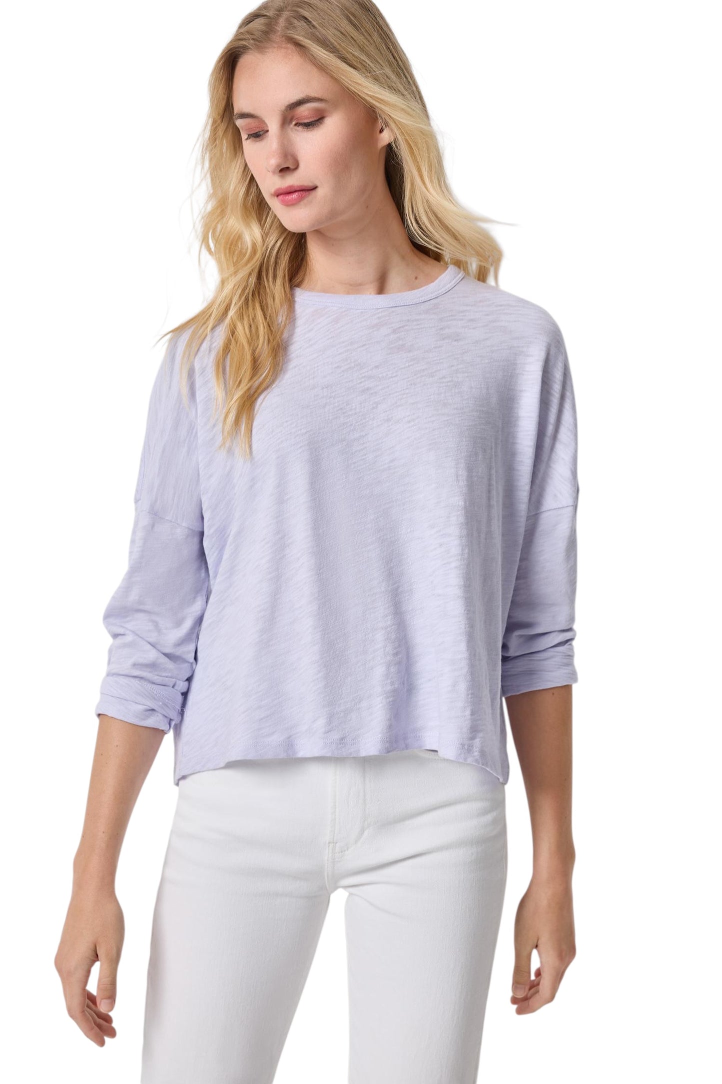 Lilla P. ~  Easy Long Sleeve Beach Tee - Lilac