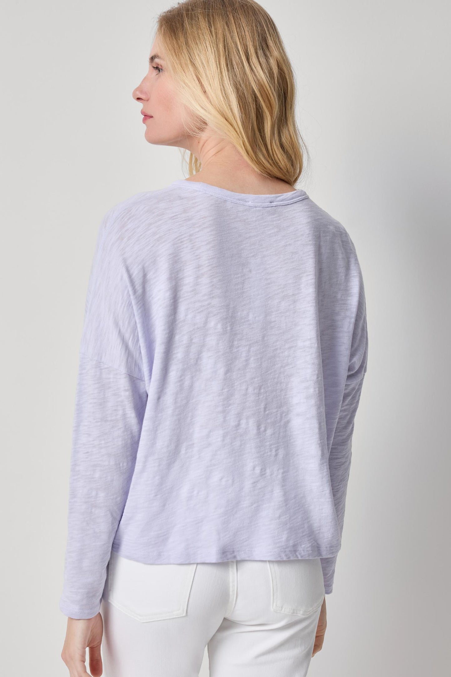 Lilla P. ~  Easy Long Sleeve Beach Tee - Lilac