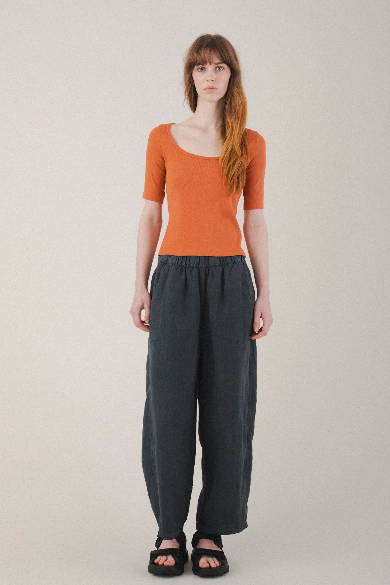 Prairie Underground  ~  Linen Work Pant #1500 - Deep Teal