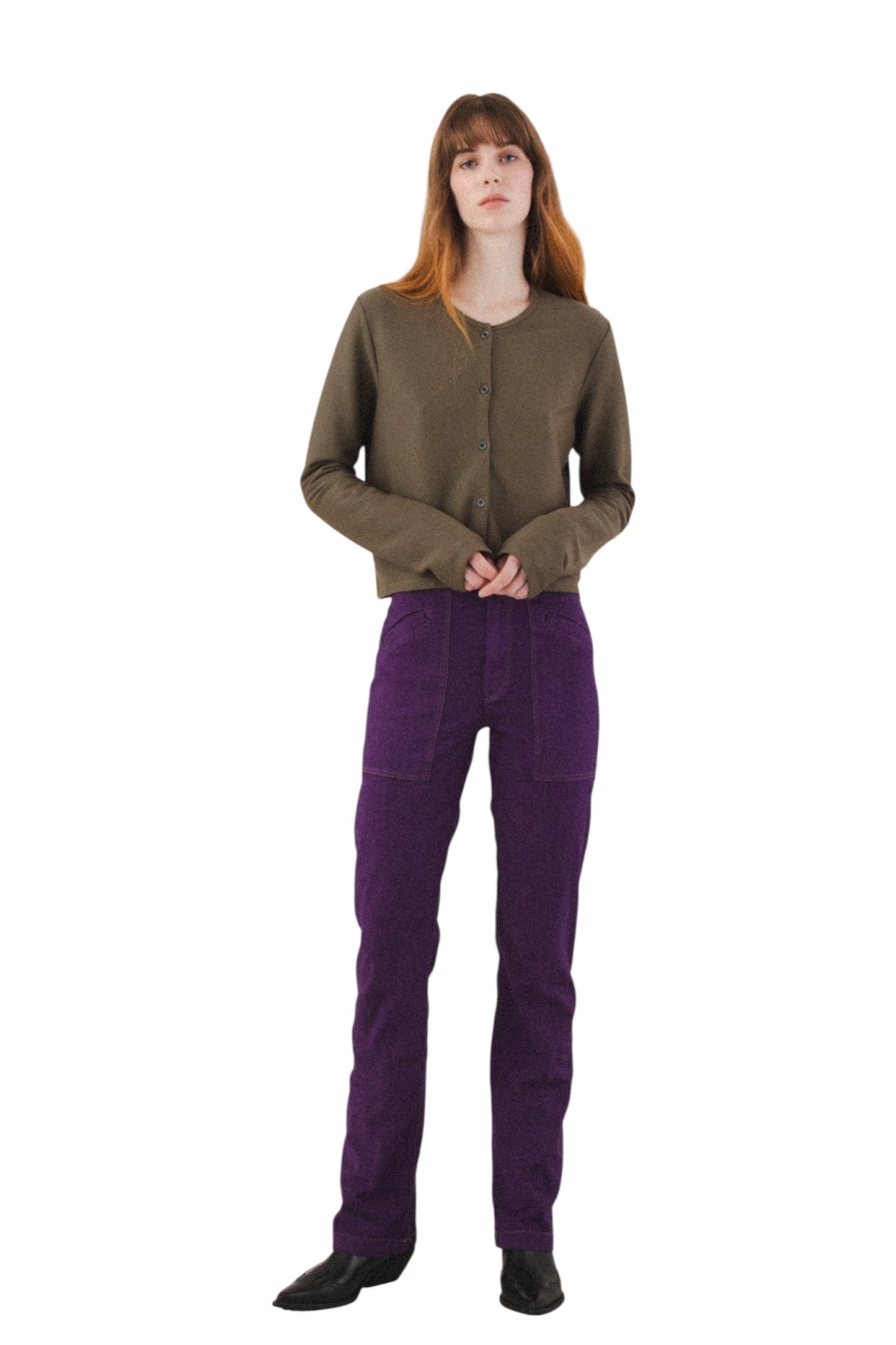 Prairie Underground  ~  Surface Cardigan #1585 - Olive