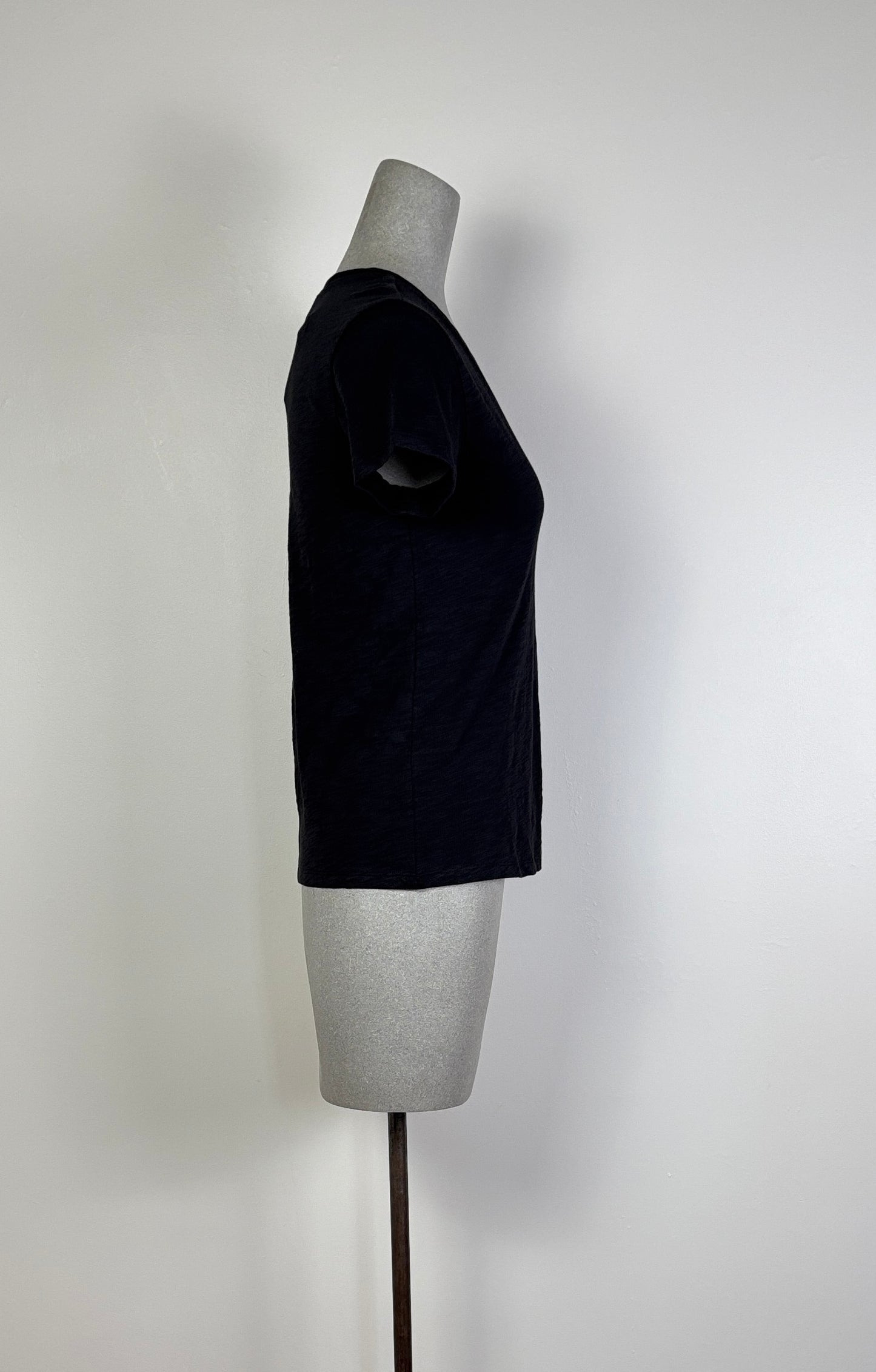 Lilla P. ~  V-Neck Short Sleeve Tee - Black