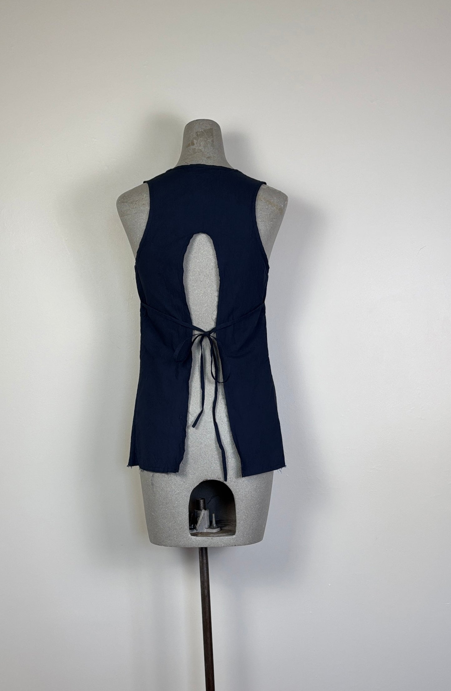 Sula  ~  Apron Blouse - Ebony