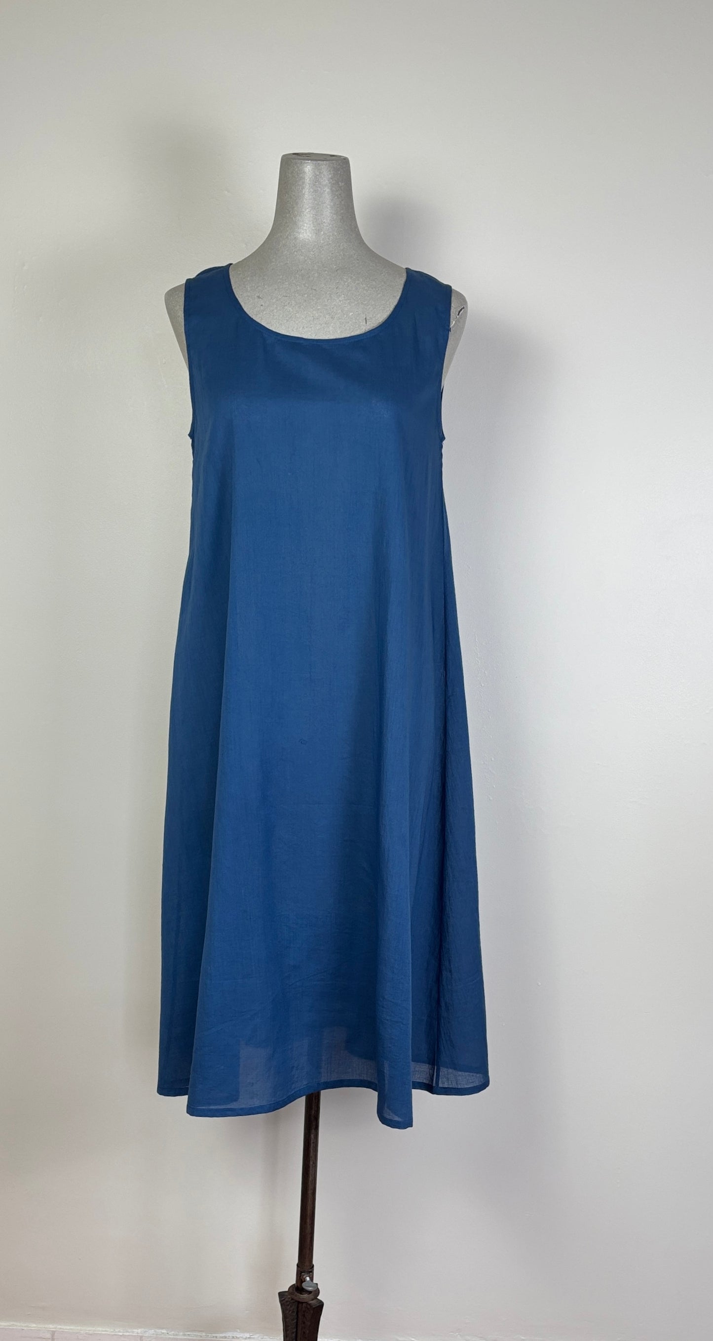 Neeru Kumar  ~  Round Neck Dress - Blue Multi