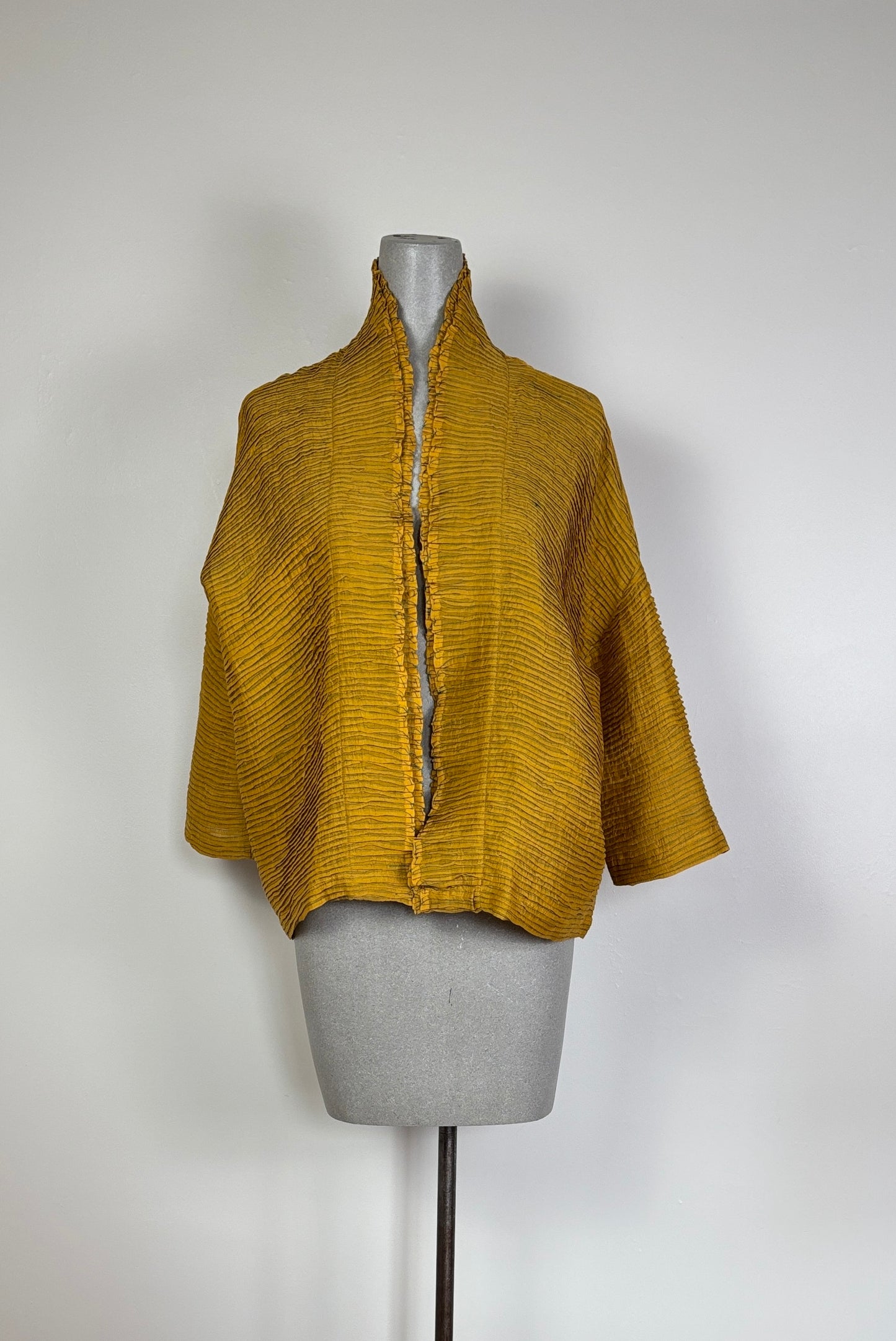 Neeru Kumar  ~  Pleated Jacket - Yellow