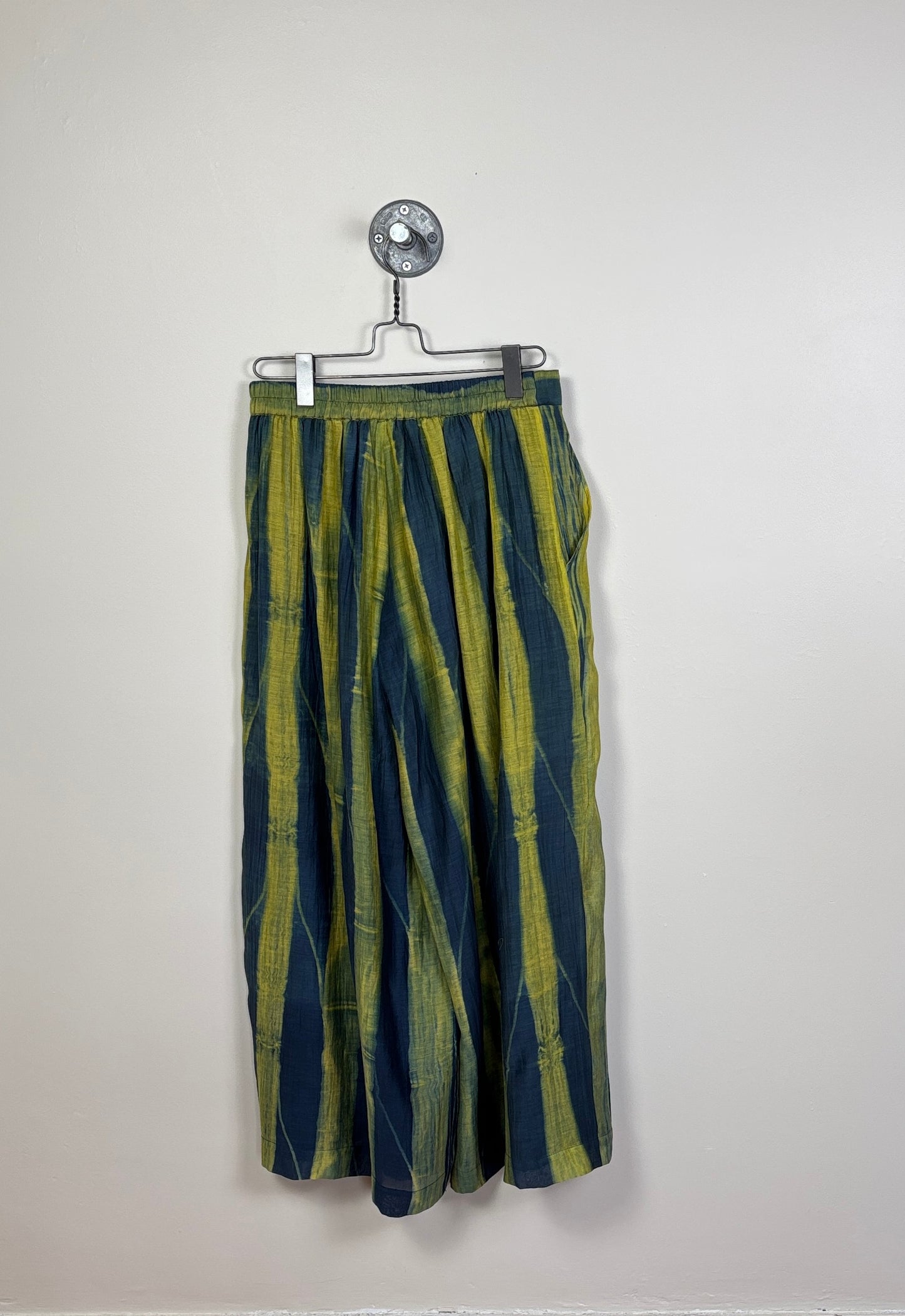 Neeru Kumar  ~  Wide Pants - Green/Blue/Yellow