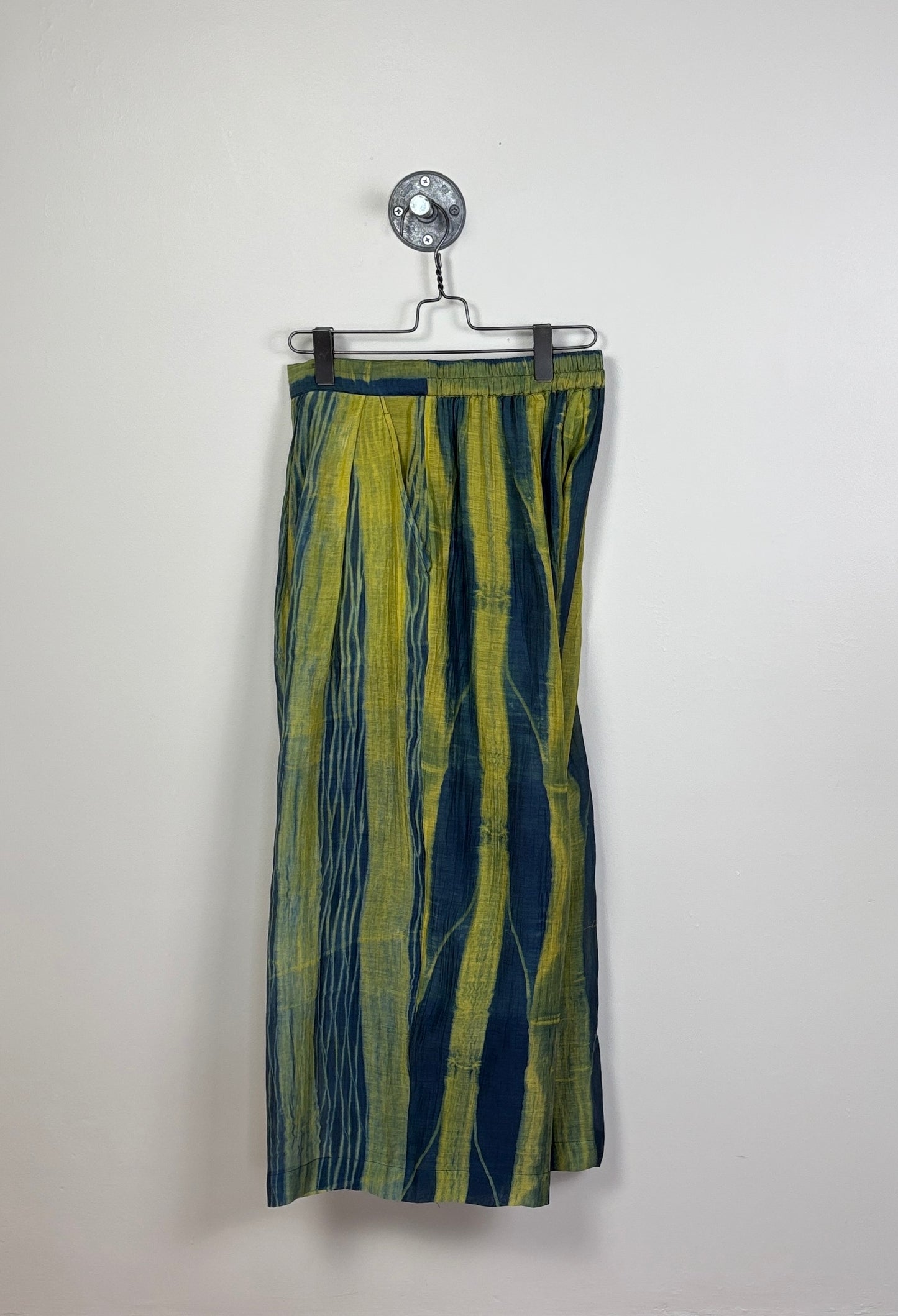 Neeru Kumar  ~  Wide Pants - Green/Blue/Yellow