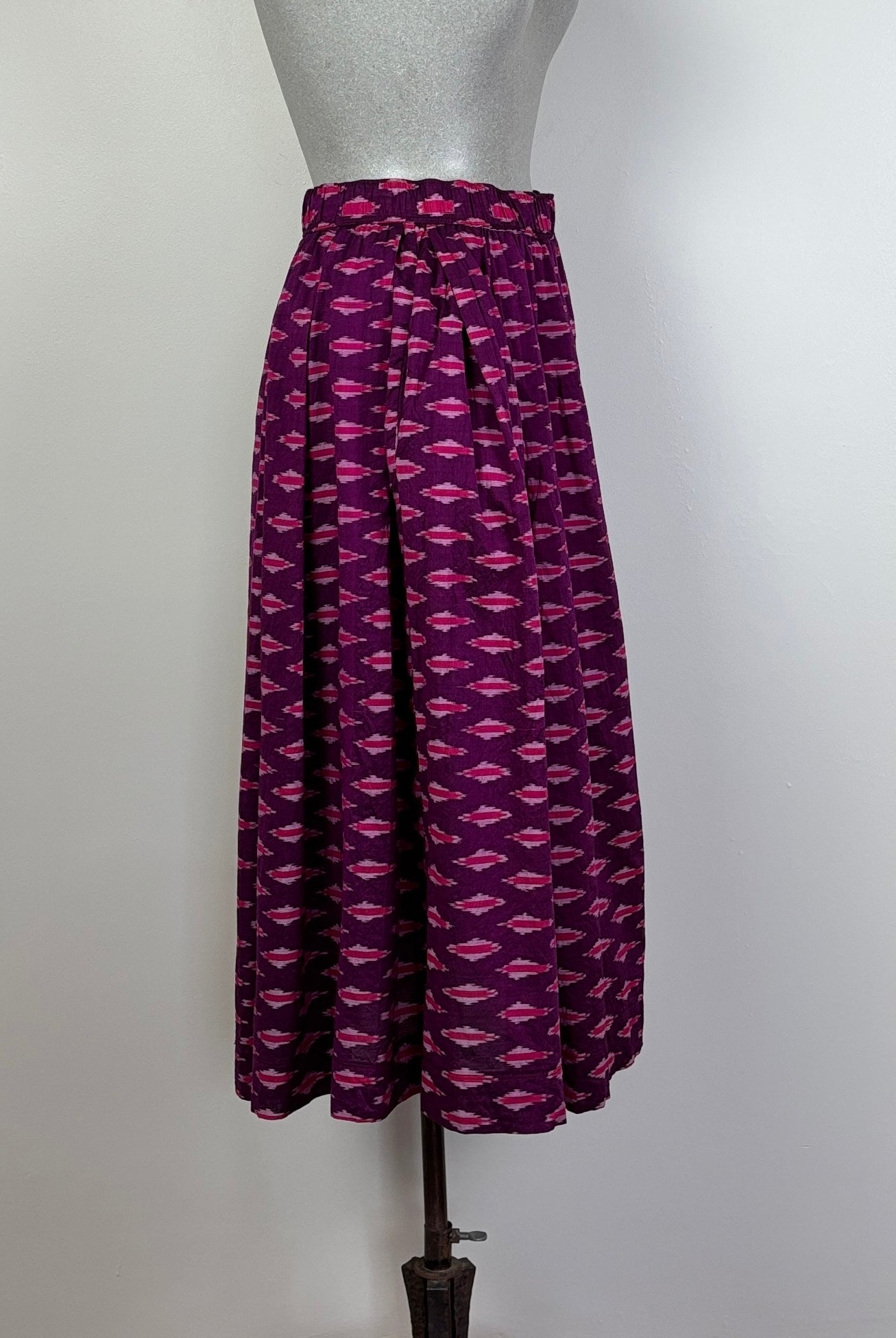 Uqnatu  ~  Belle Skirt - Beet/Pink Ikat