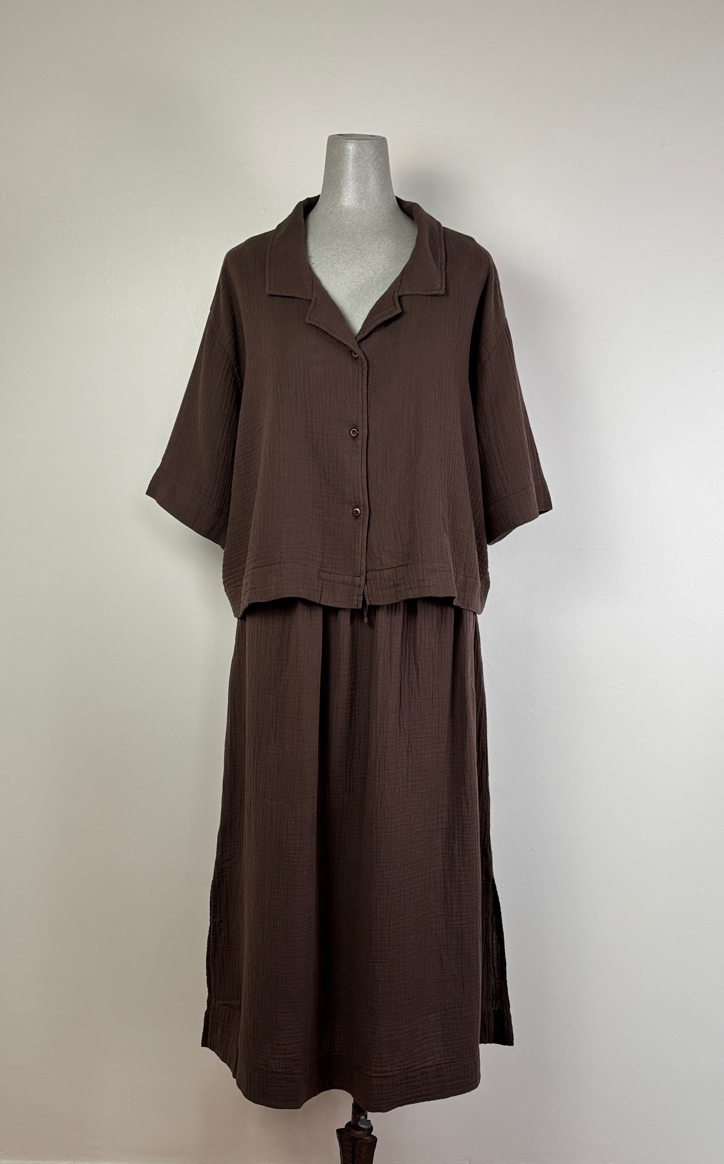 Beaumont Organic  ~  Ameera Shirt - Cacao