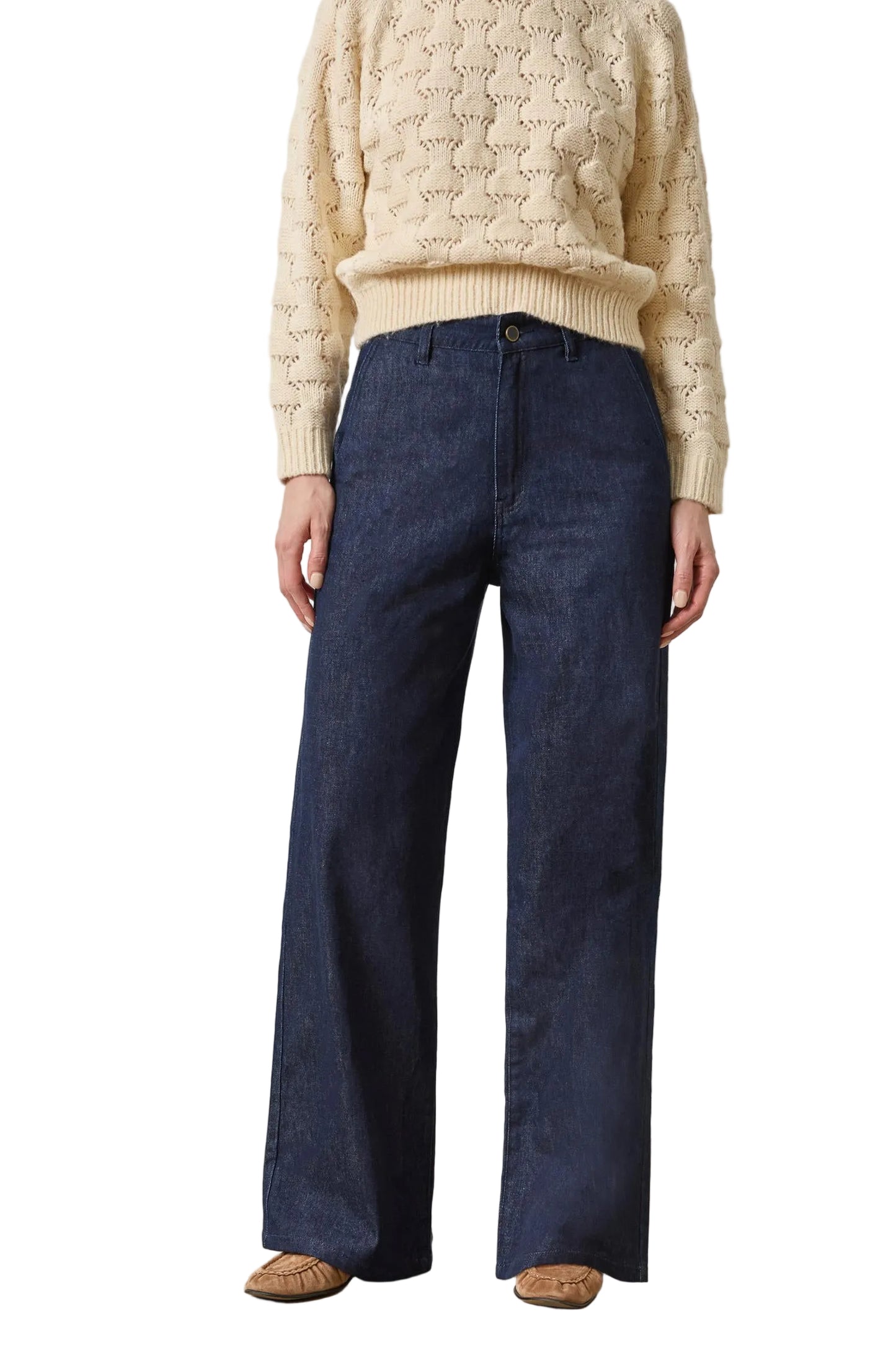 Lilla P. ~  Denim Trouser - Dark Wash