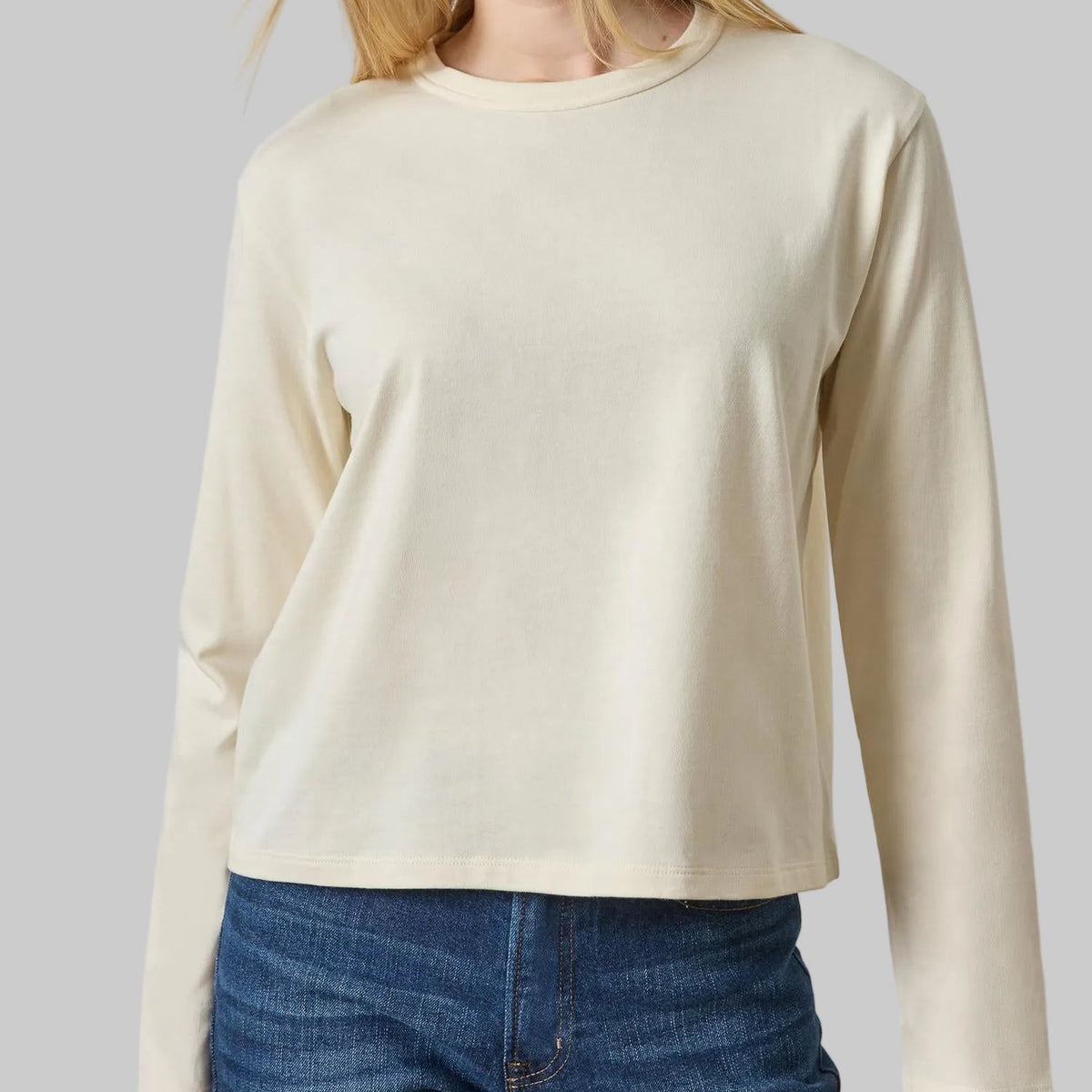 Lilla P. ~  Rolled Edge Relaxed Tee - Rope