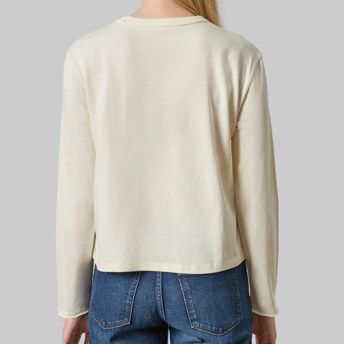 Lilla P. ~  Rolled Edge Relaxed Tee - Rope
