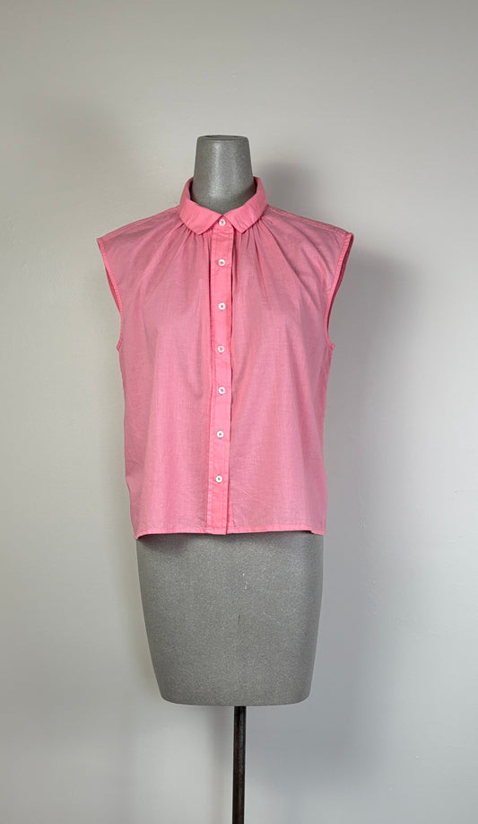 Lilla P. ~ Short Sleeve Button Down - Shell