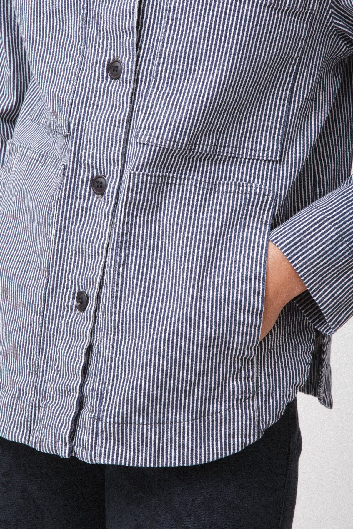 Prairie Underground  ~  Boxcar Jacket - Oyster Stripe