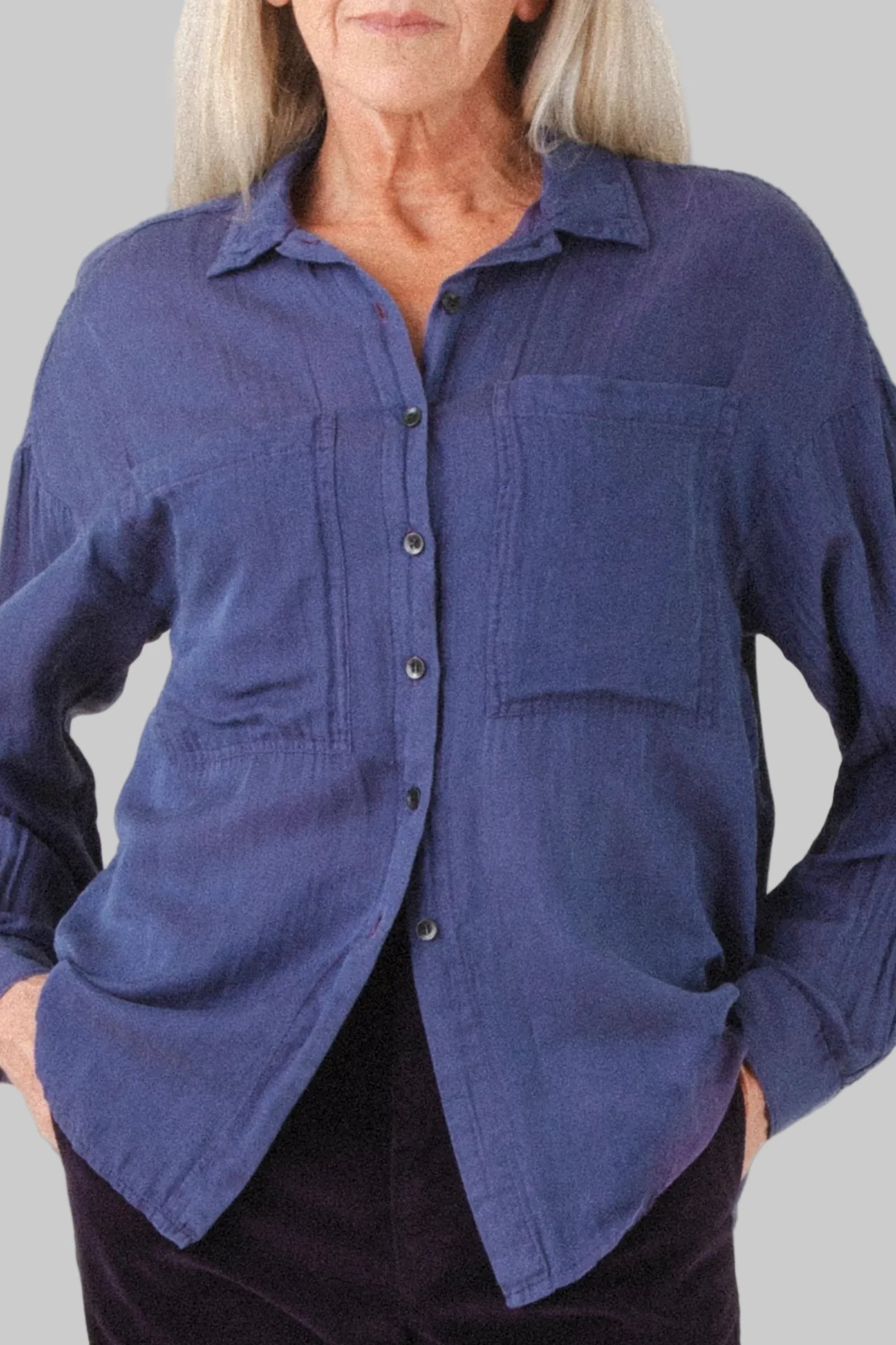 Prairie Underground  ~  Whispering Silk Shirt - Grape