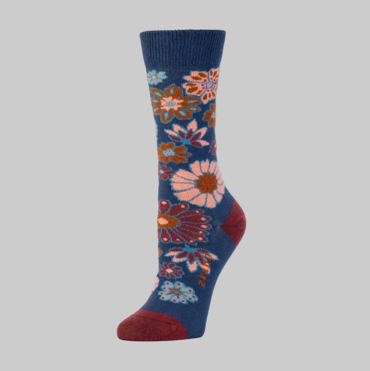 Zkano   ~  Autumn Blooms Crew - Navy