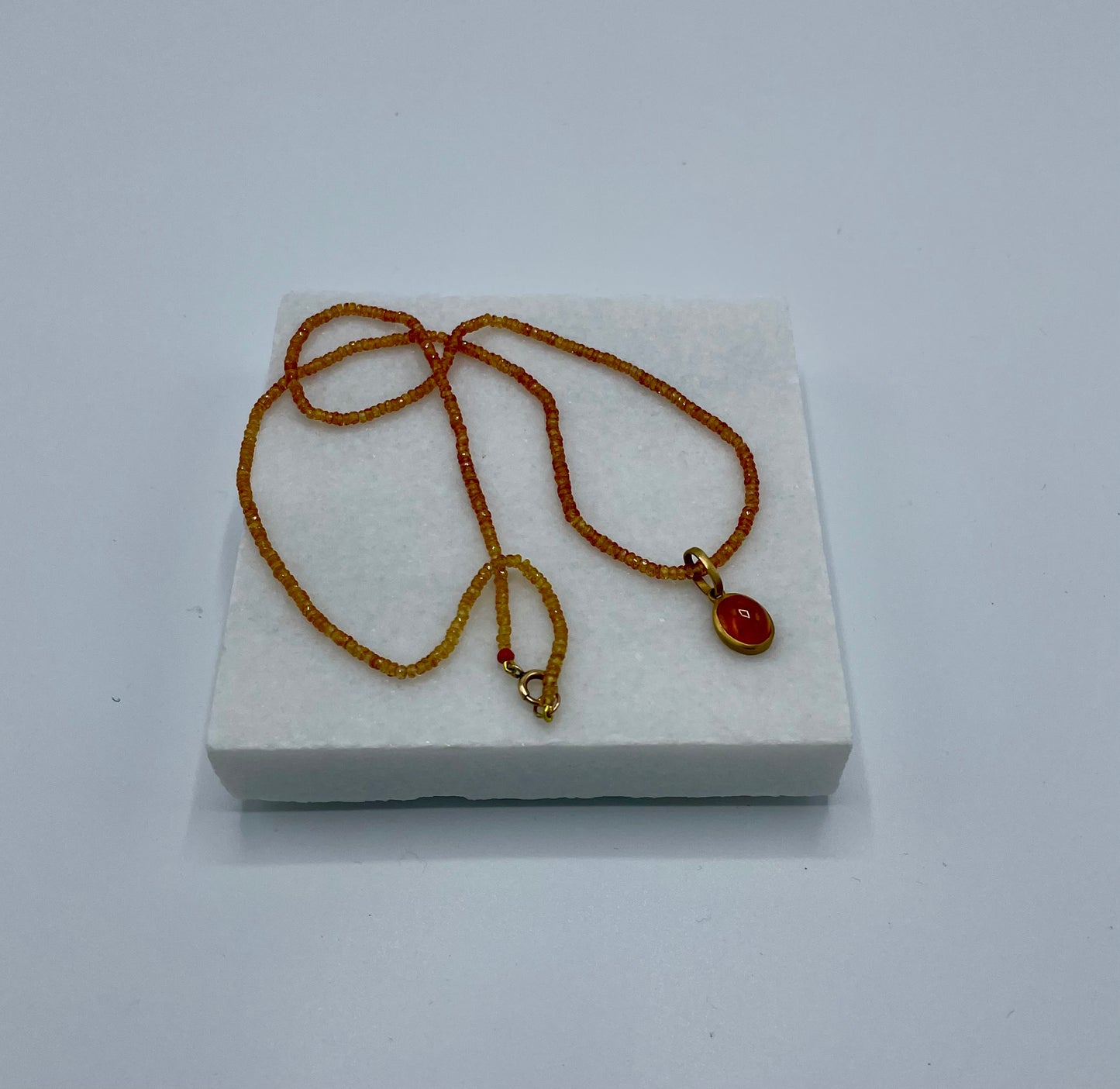 Rebecca Brenner Jewelry ~ Spessartite Garnet Necklace and Bauble