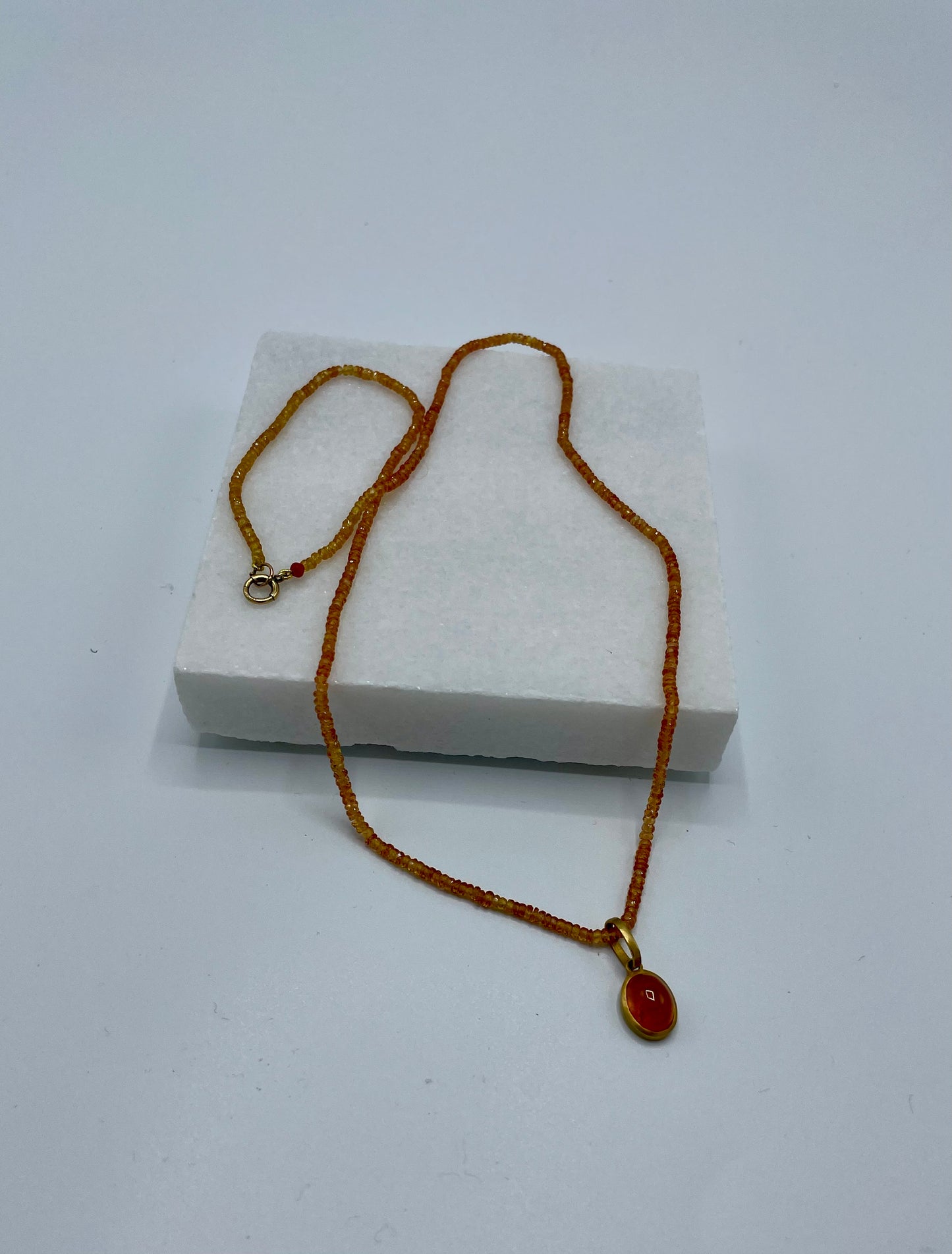 Rebecca Brenner Jewelry ~ Spessartite Garnet Necklace and Bauble