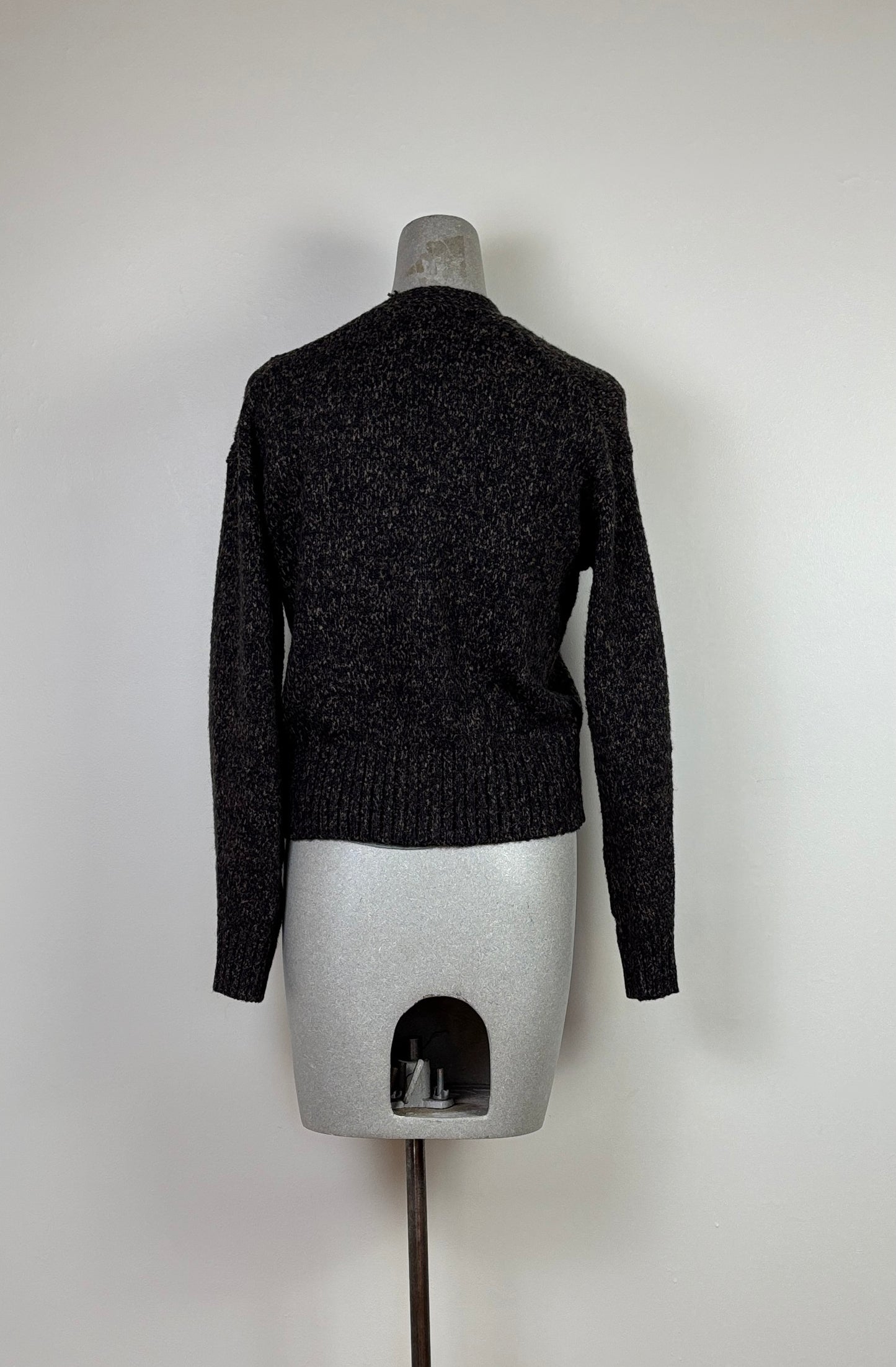 Lilla P. ~  Marled V Cardigan - Black