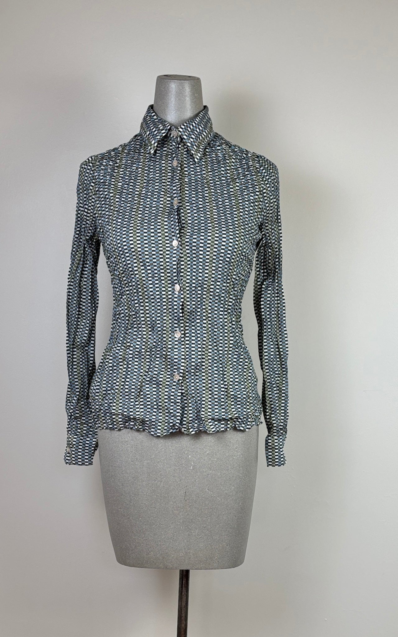 Miki Thumb  ~  Liberty Print Crinkle Shirt - Rohan Ocean