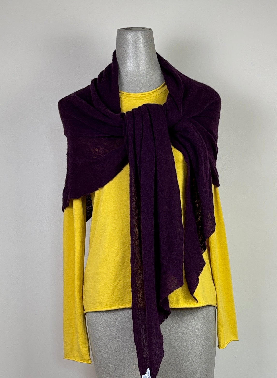 Pin 1876  ~  Cashmere Diamond Scarf - Dark Purple
