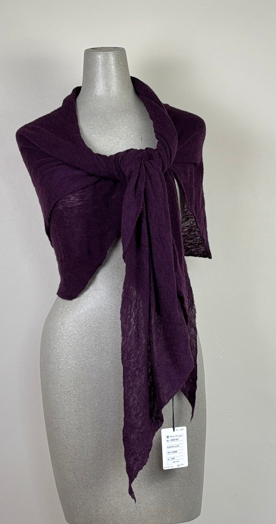 Pin 1876  ~  Cashmere Diamond Scarf - Dark Purple
