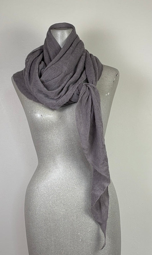 Pin 1876  ~  Cashmere Diamond Scarf - Smoke