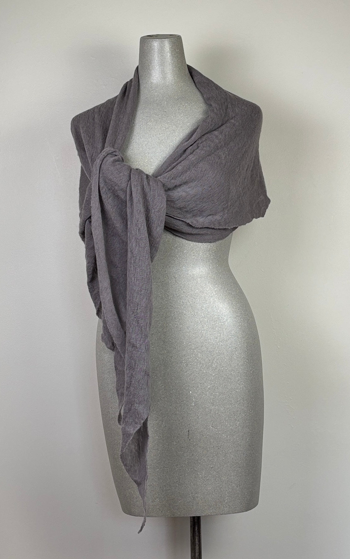 Pin 1876  ~  Cashmere Diamond Scarf - Smoke