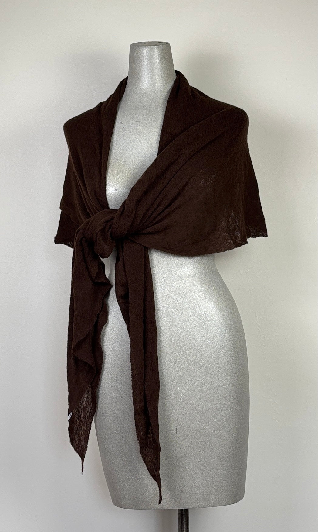 Pin 1876  ~  Cashmere Diamond Scarf - Chocolate