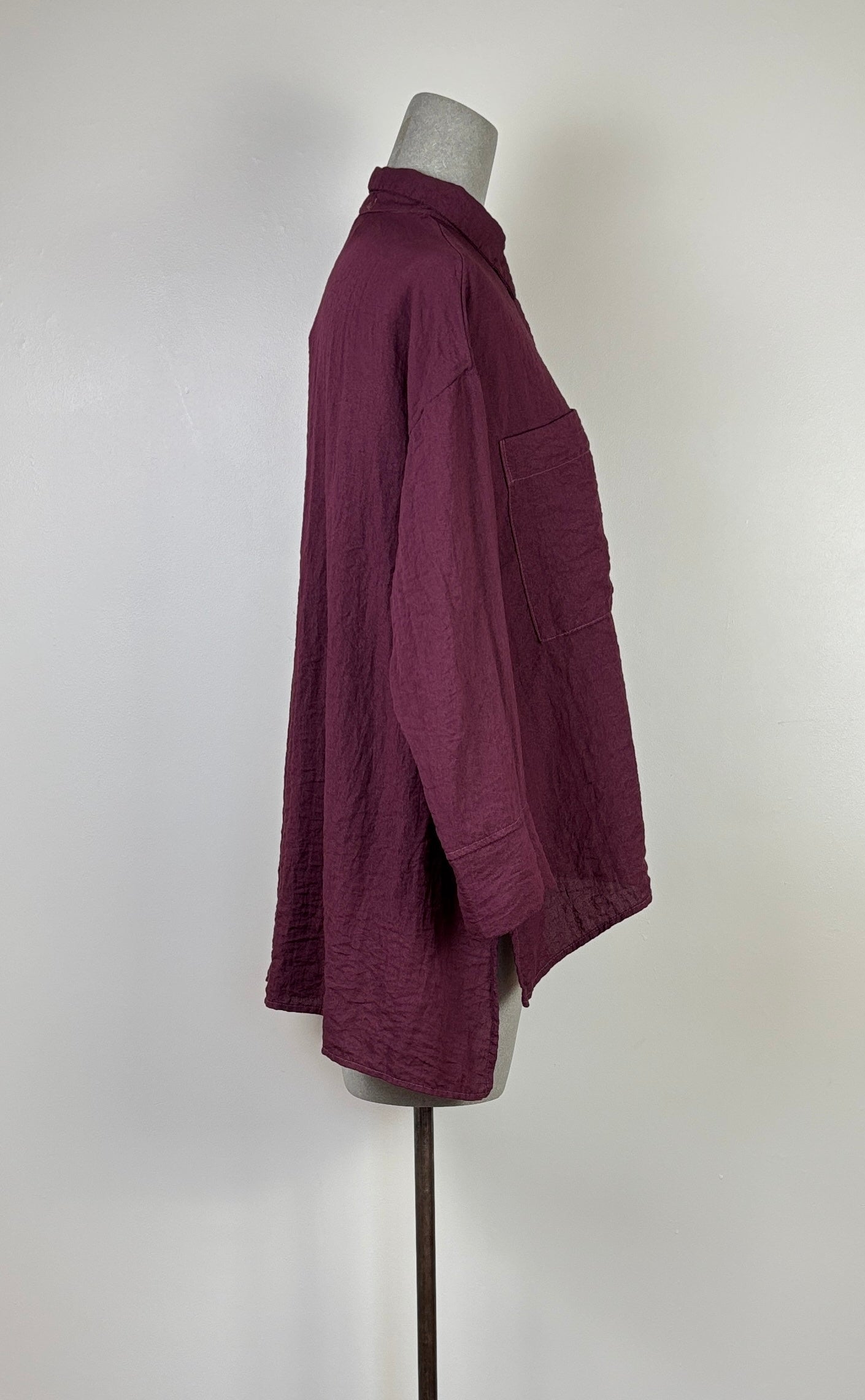 Cut Loose  ~  A-Line Slit Blouse - Cinnabark
