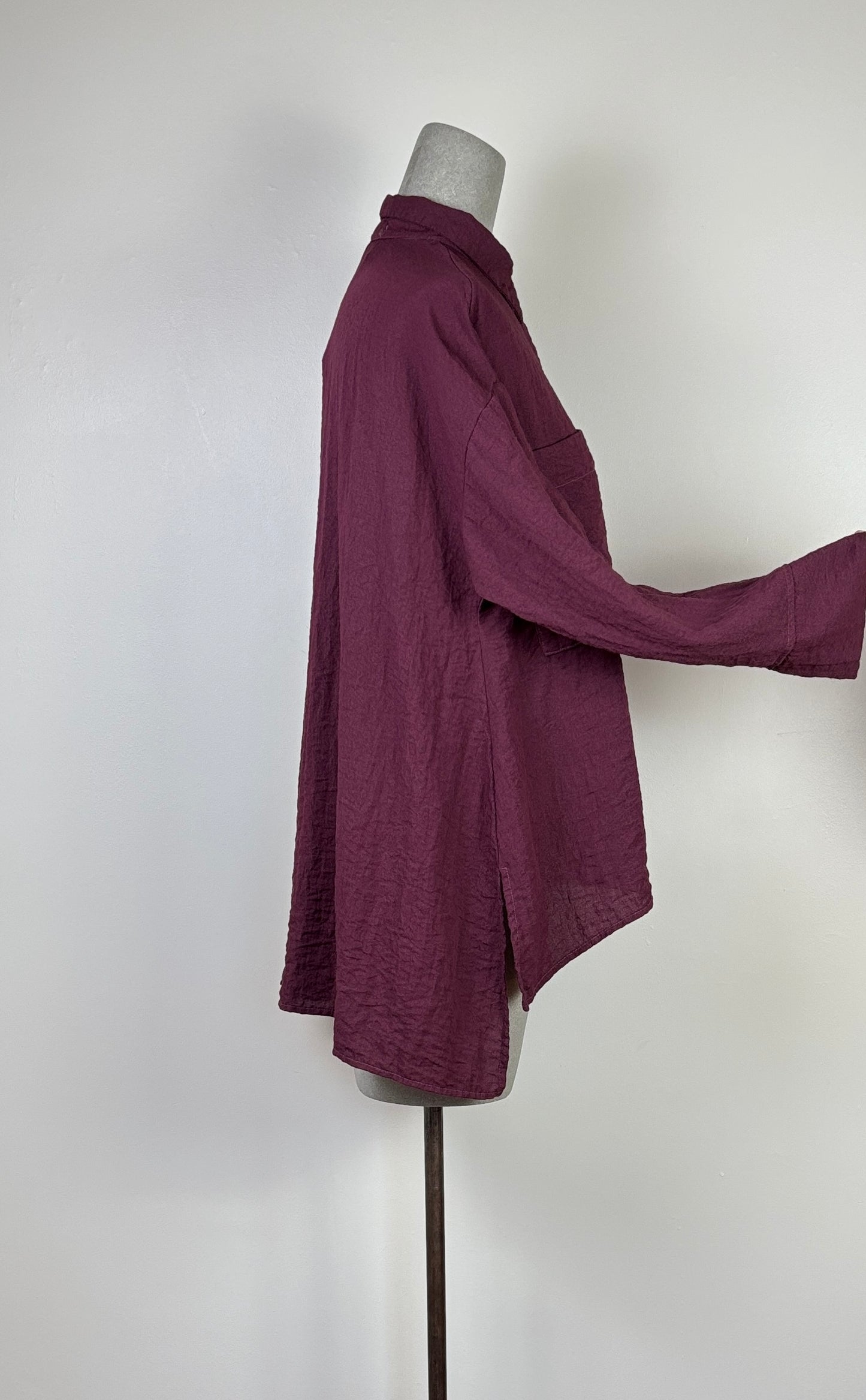 Cut Loose  ~  A-Line Slit Blouse - Cinnabark