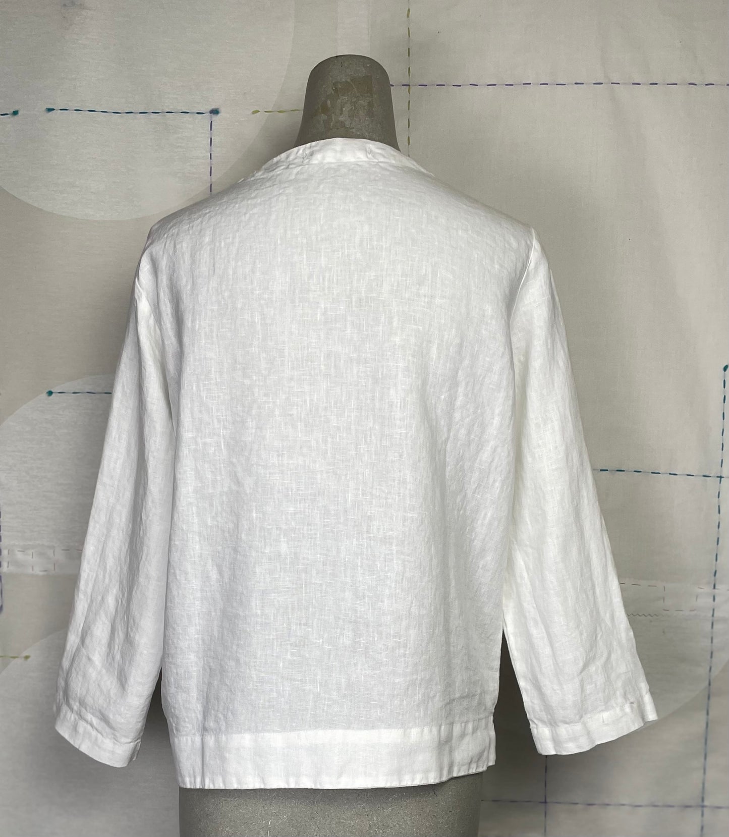Cut Loose  ~ 3/4 Sleeve Boxy Linen Jacket-Laundered
