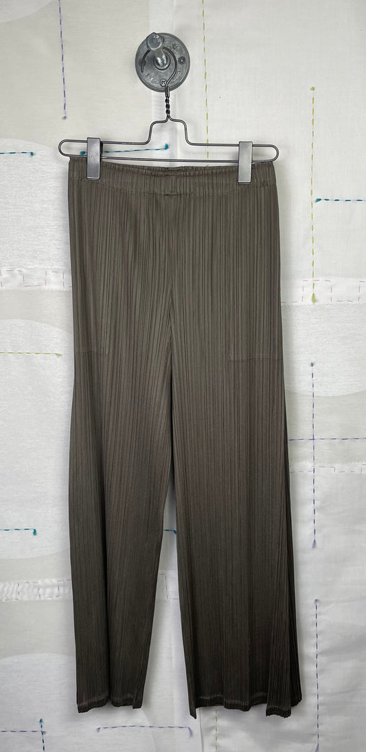 Pleats Please Issey Miyake  ~  Monthly Colors March Pants - Khaki 65