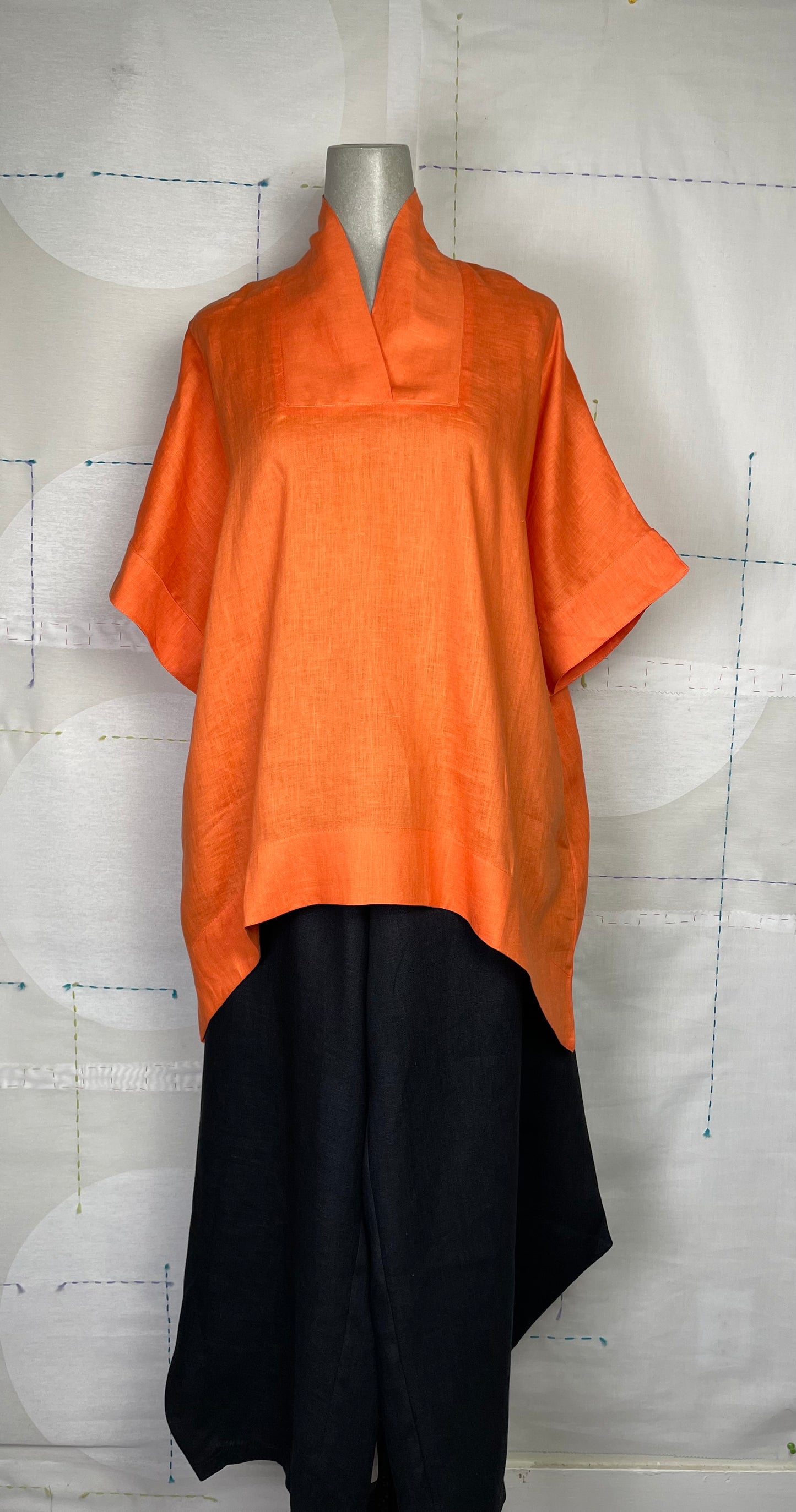 M Square  ~  Fleur Shirt - Vivid Orange