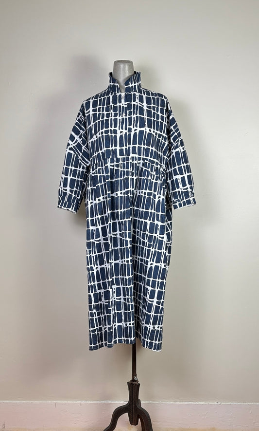 H+ Hannoh Wessel  ~  Dress Davina - Blue Check