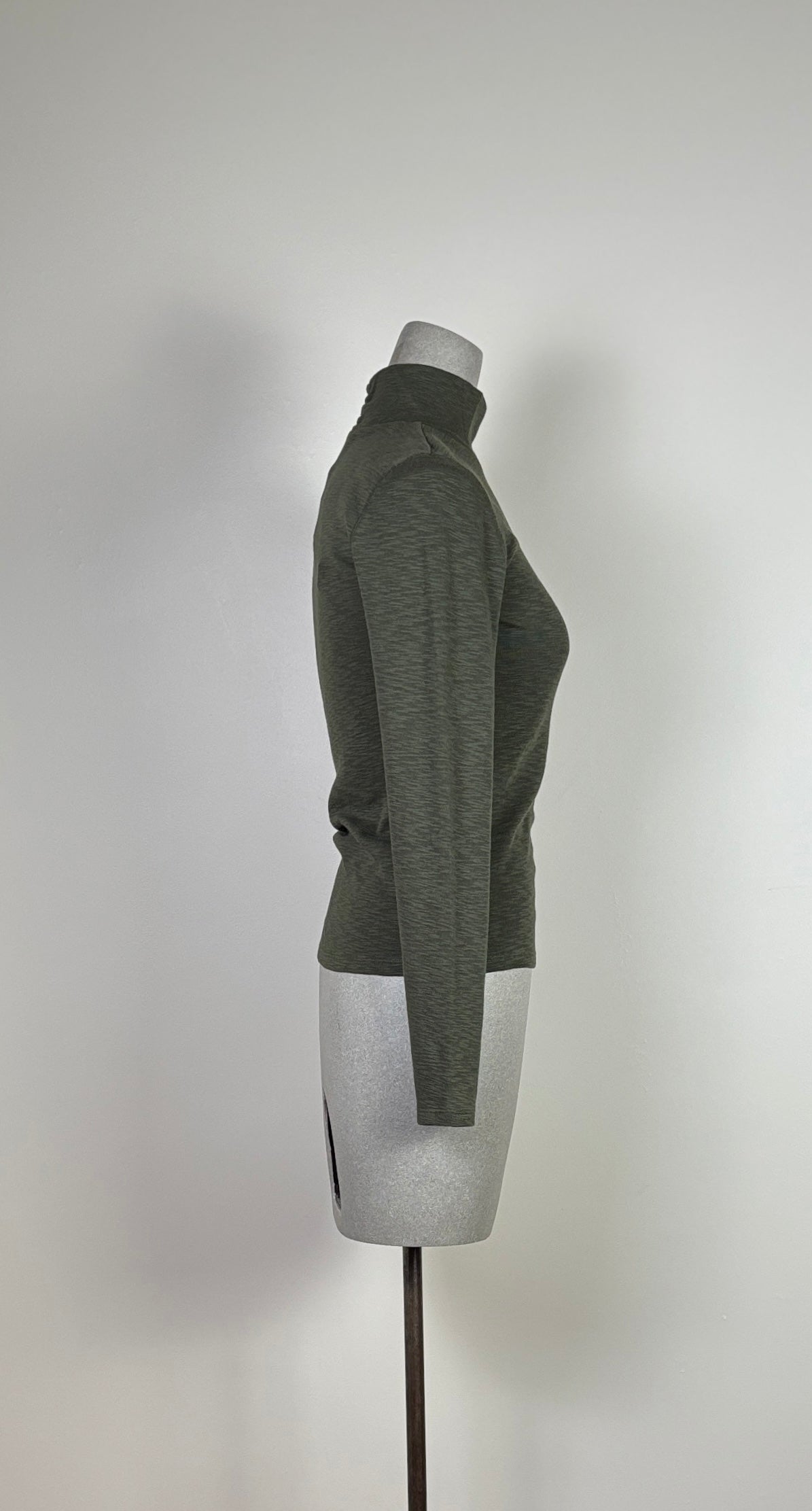 Lilla P. ~  Rib Slub Turtleneck - Lichen