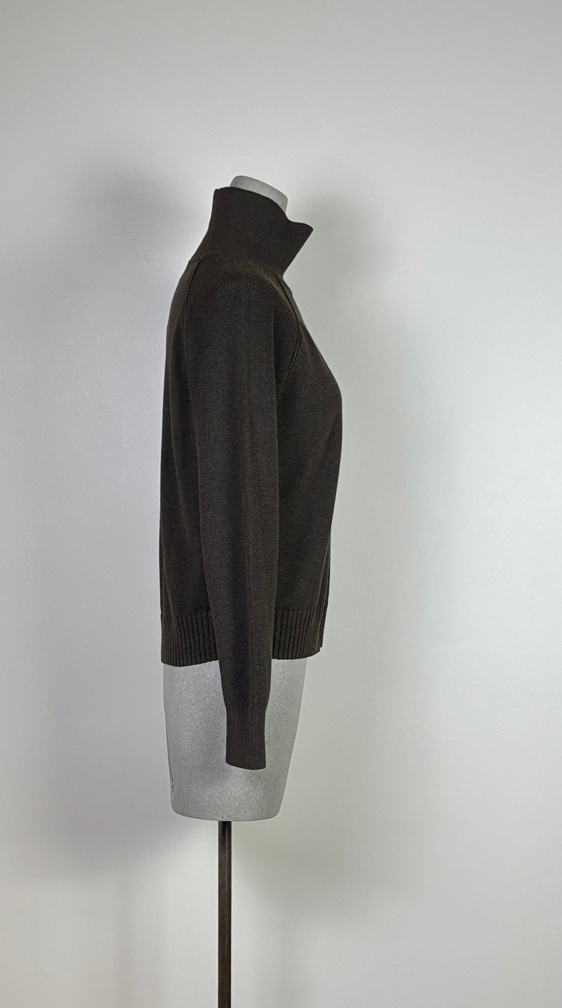 Lilla P. ~  Relaxed Turtleneck Sweater - Fir