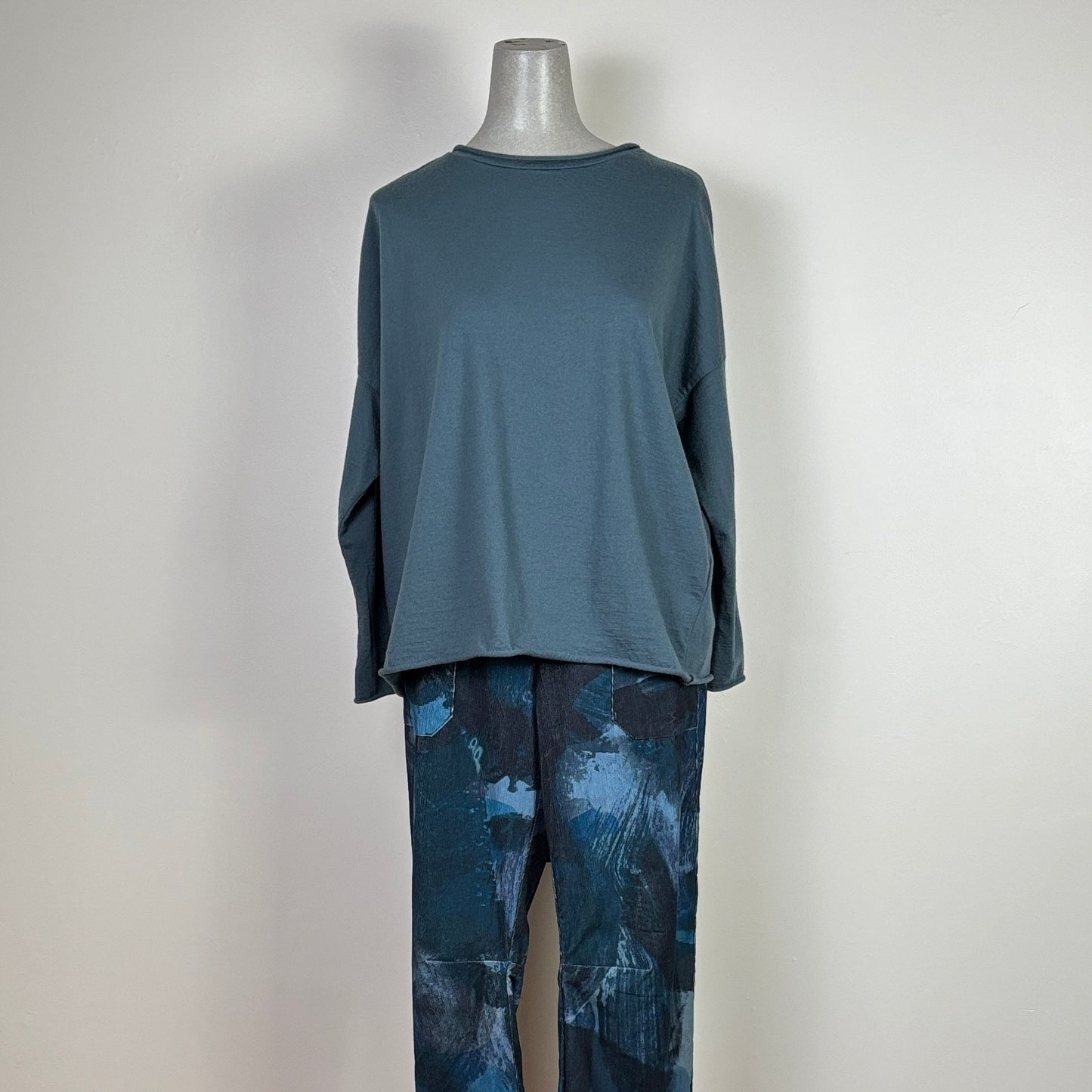 M.Patmos  ~  Anable Pant - Navy Watercolor
