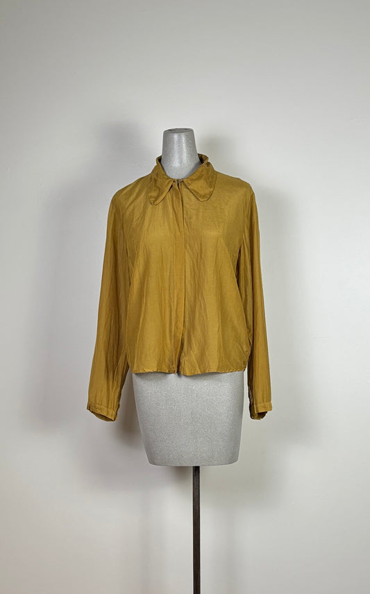 Sula  ~  Secret Button Shirt - Tobacco