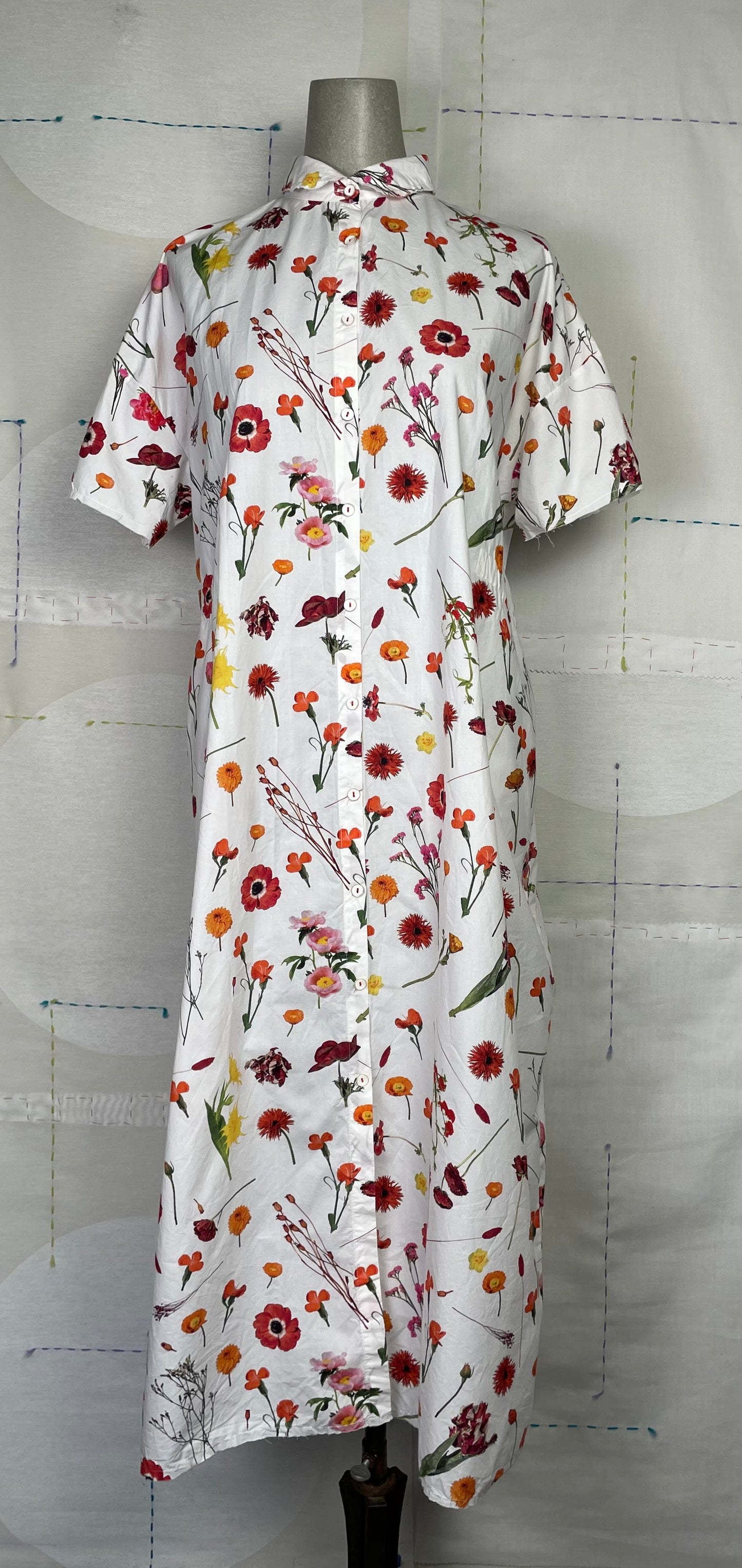 H+ Hannoh Wessel  ~  Dress Reana - Red Flowers Print
