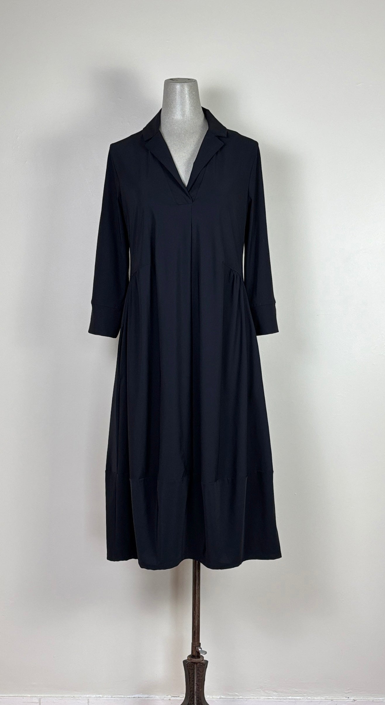 Porto  ~  Flavia Dress - Black