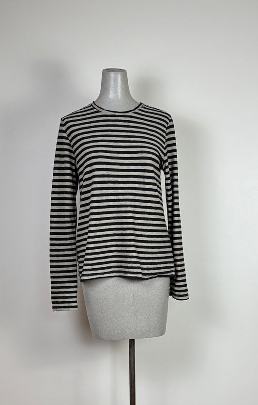 Cut Loose  ~  Easy Tee - Black/Lentil Stripe