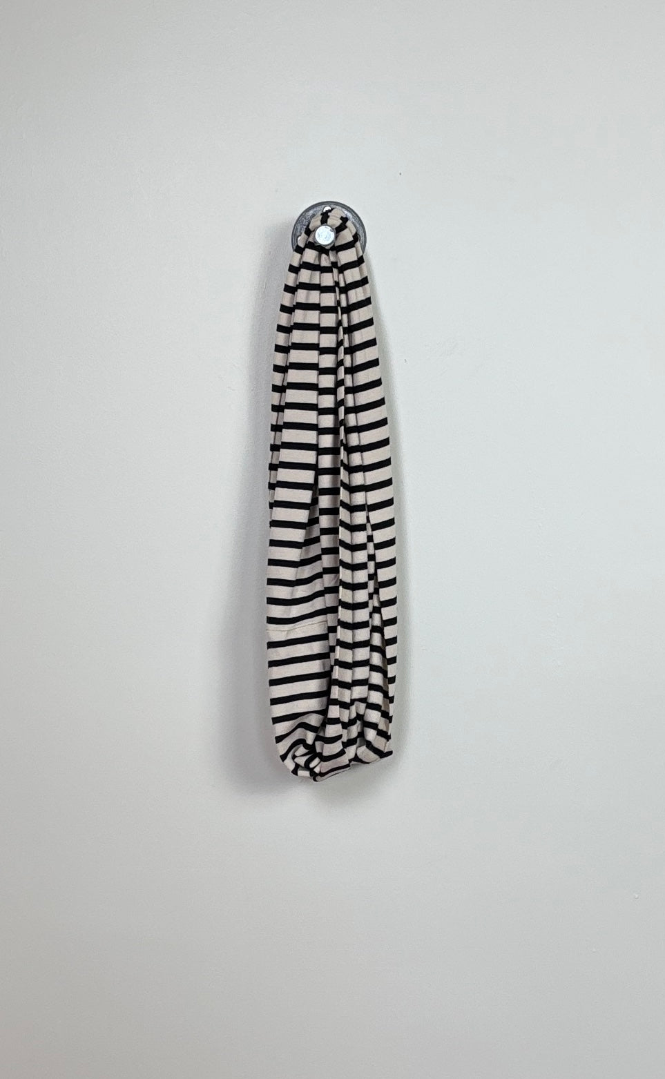 Cut Loose  ~  Striped Fleece Cowl - Moonbeam