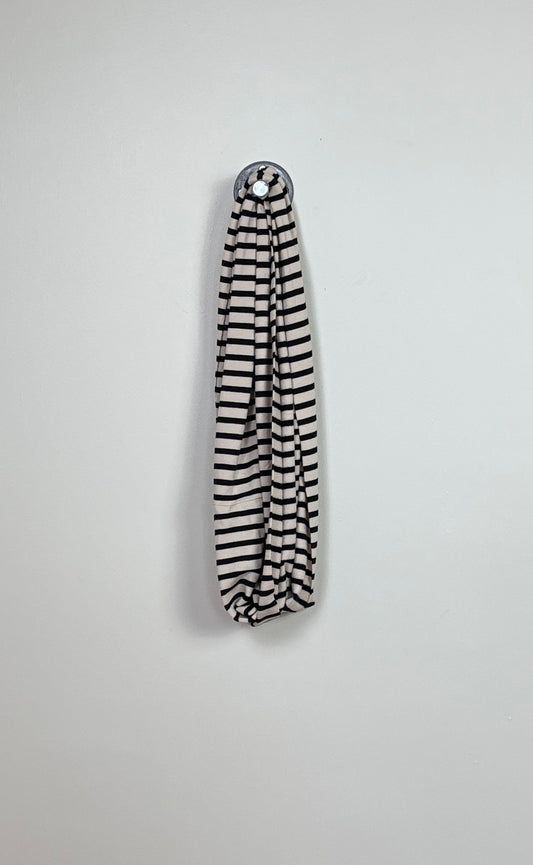 Cut Loose  ~  Striped Fleece Cowl - Moonbeam