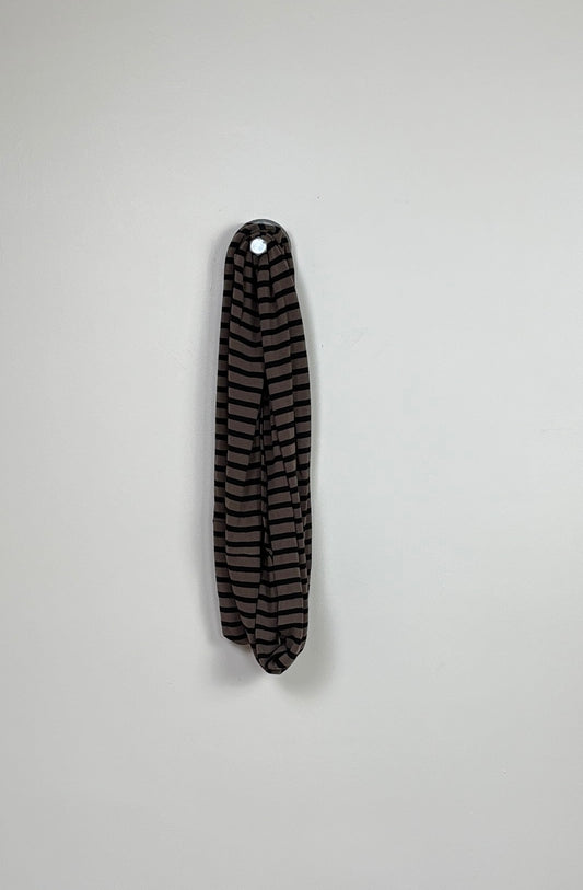 Cut Loose  ~  Striped Fleece Cowl - Cola