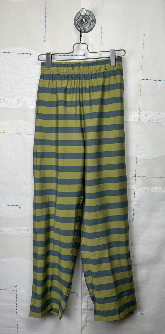 Rita Row  ~  Kronk Striped Pants - Blue/Green