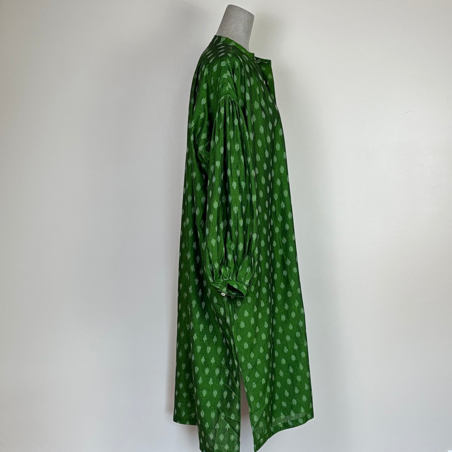 Uqnatu  ~  Popover Dress - Persian Green Ikat